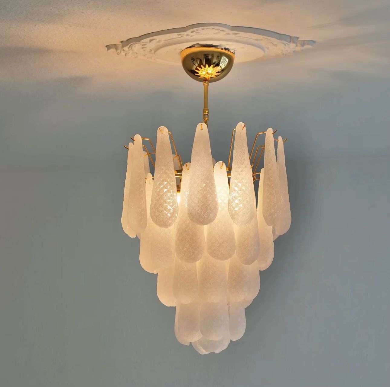Goutte de Lumière — Murano Style Glass Chandelier